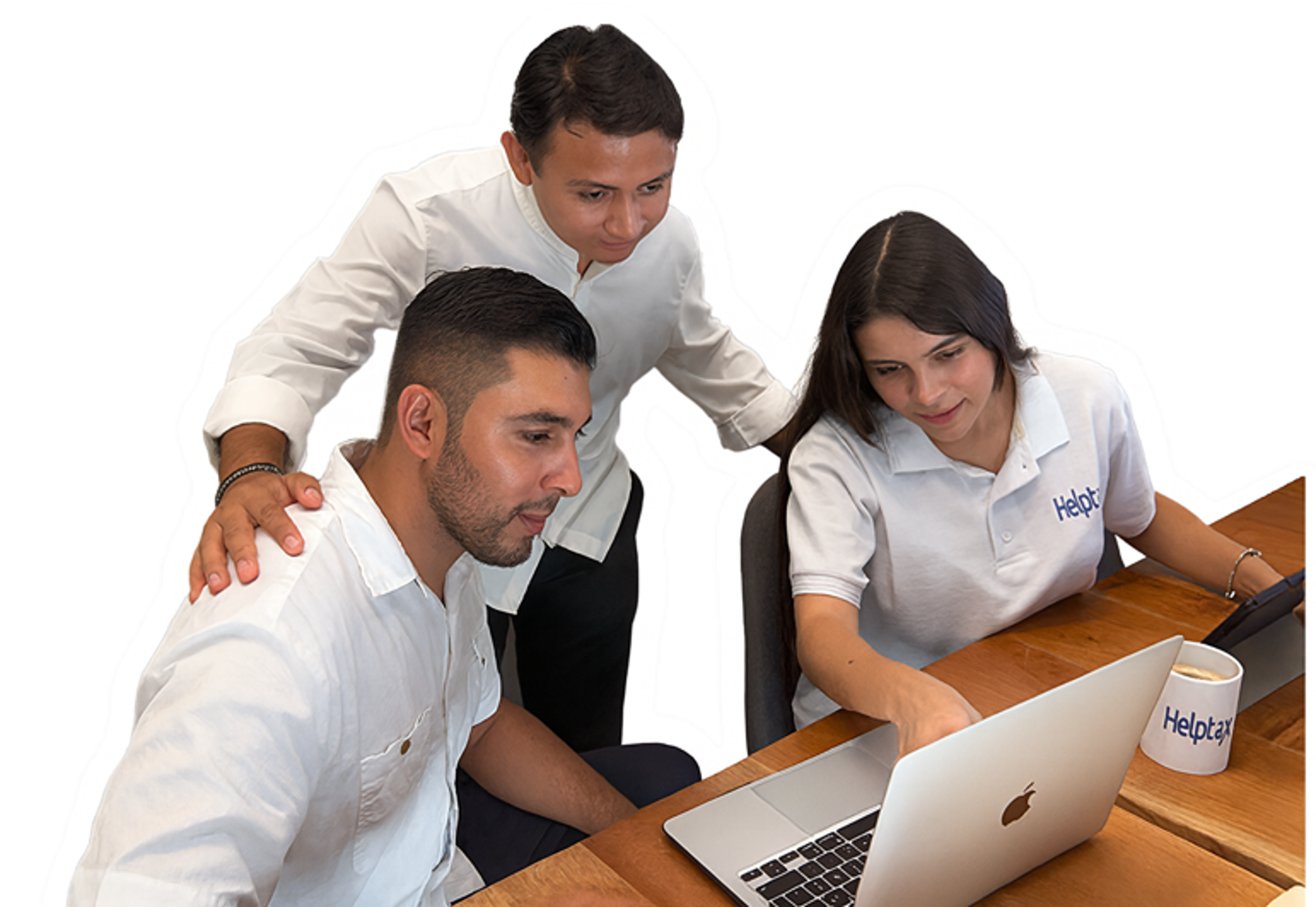 Equipo Helptax trabajando